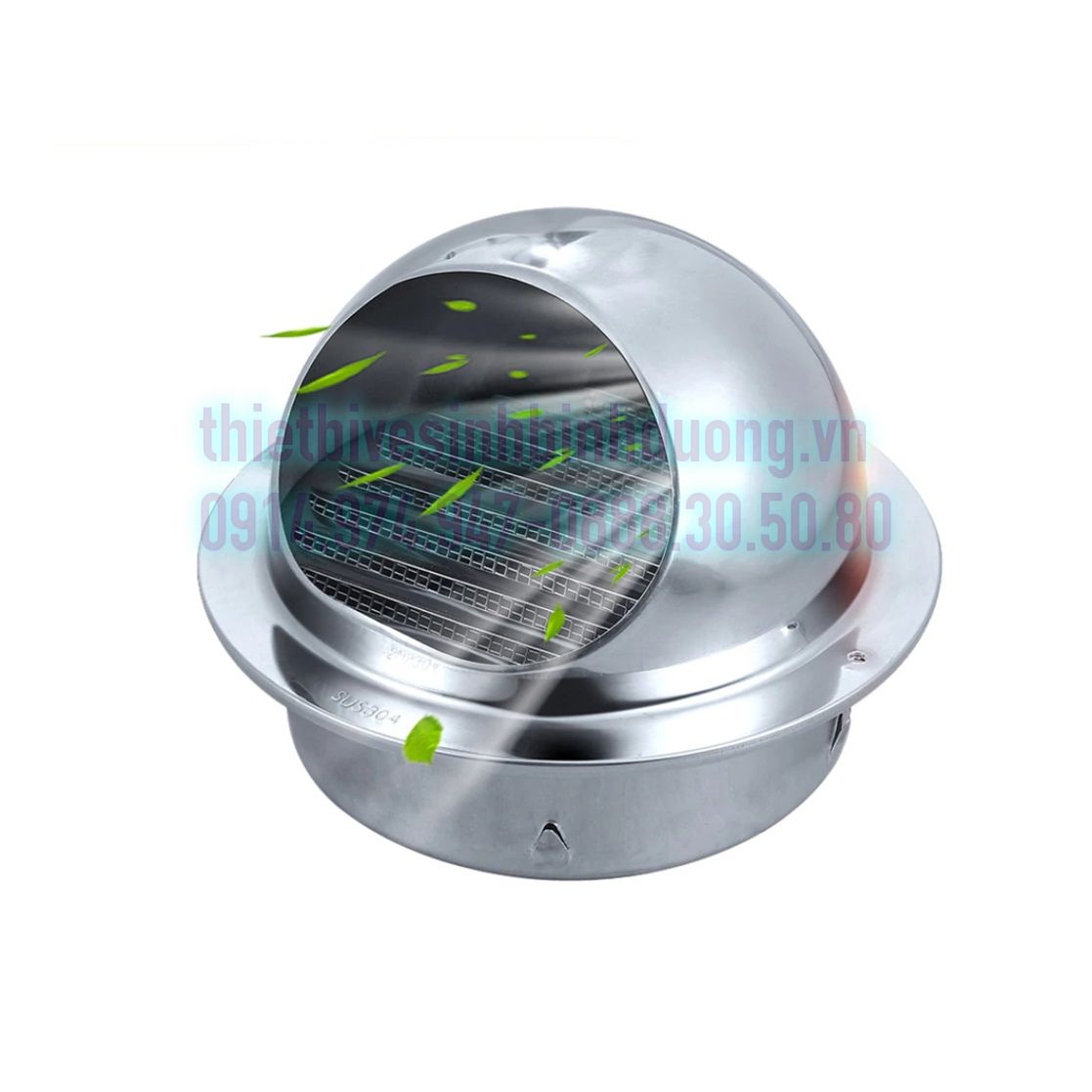 Nắp chụp thông hơi inox 201